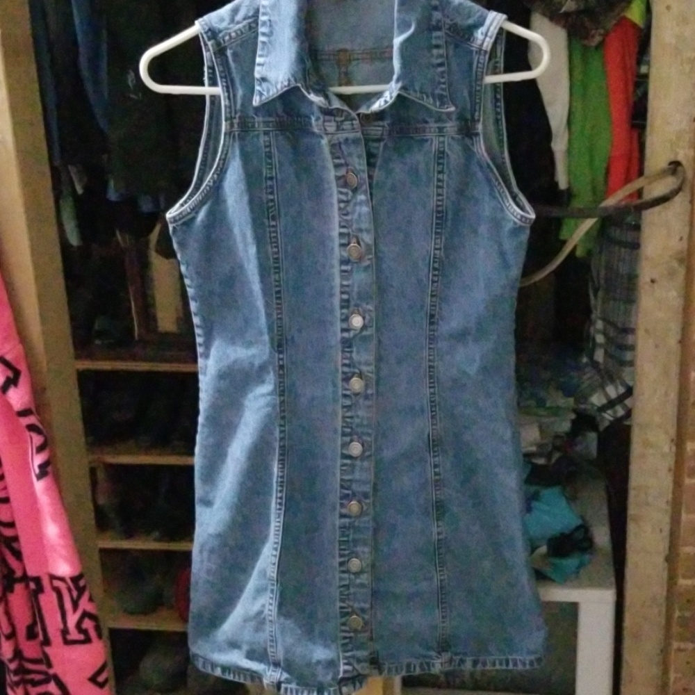Short Jean dress country seat